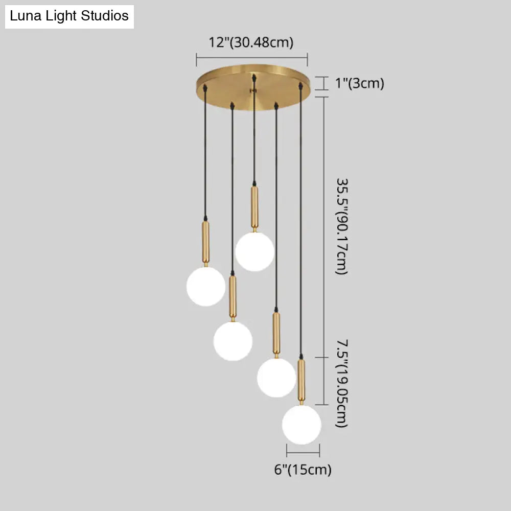 Minimalist Globe Pendant Light For Modern Living Rooms