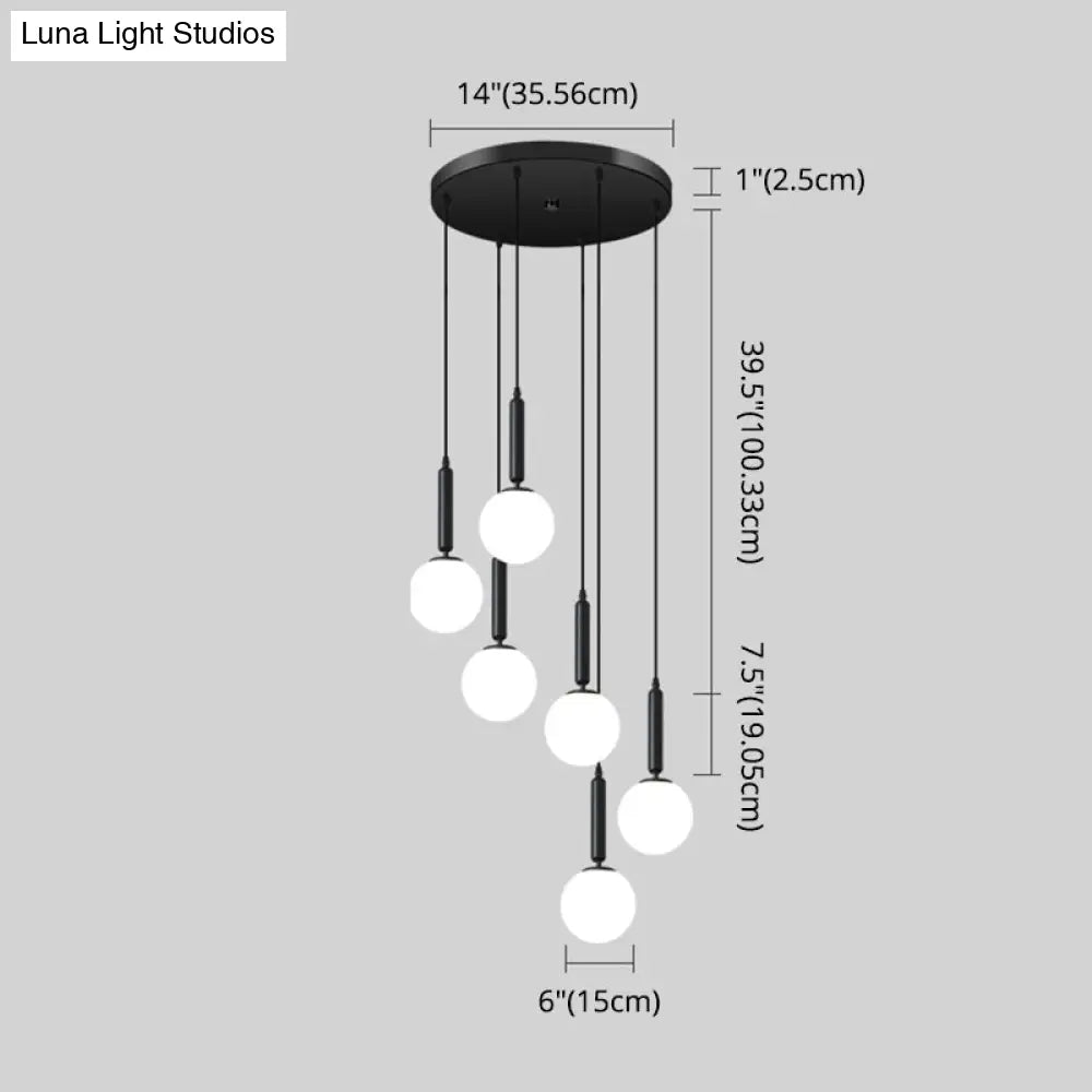Minimalist Globe Pendant Light For Modern Living Rooms
