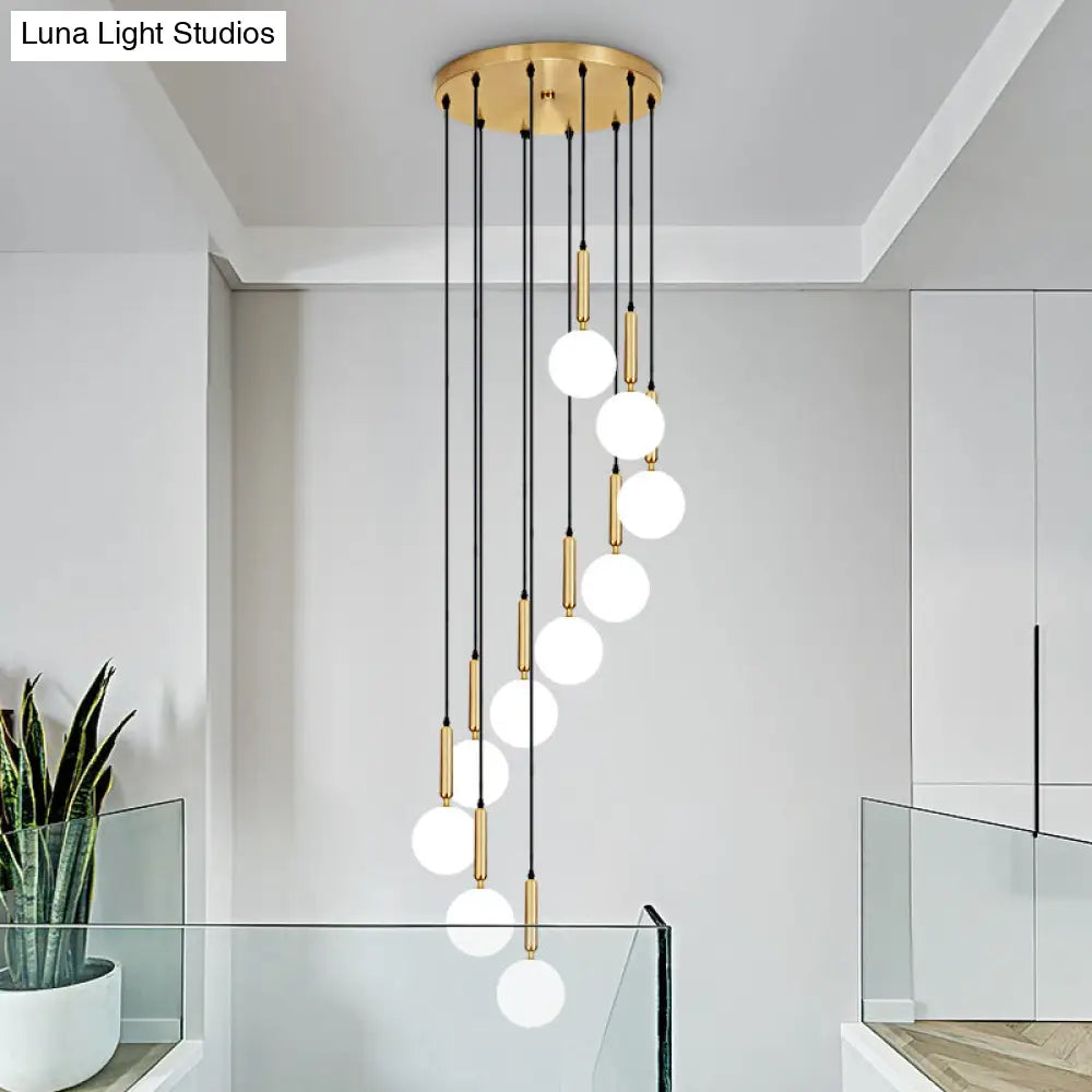 Minimalist Globe Pendant Light For Modern Living Rooms