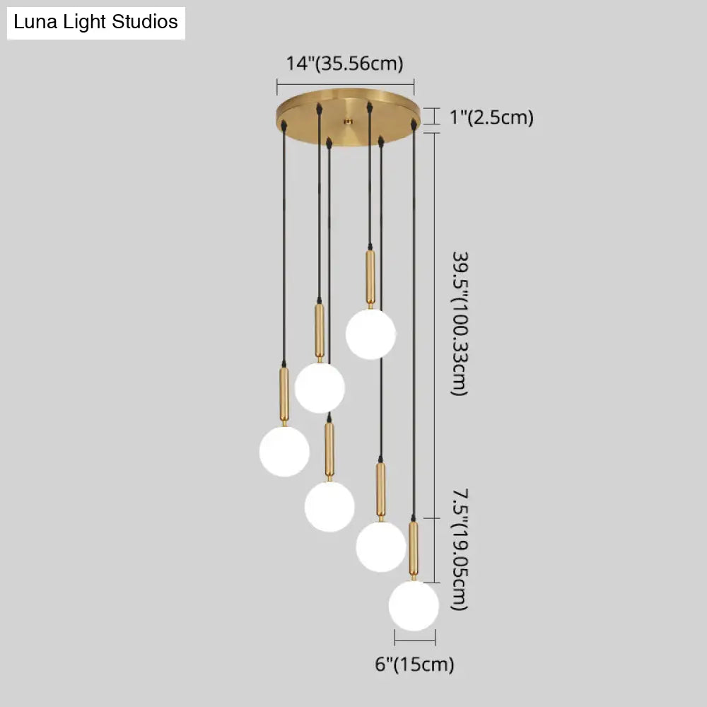 Minimalist Globe Pendant Light For Modern Living Rooms