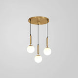 Minimalist Globe Pendant Light For Modern Living Rooms 3 / Brass