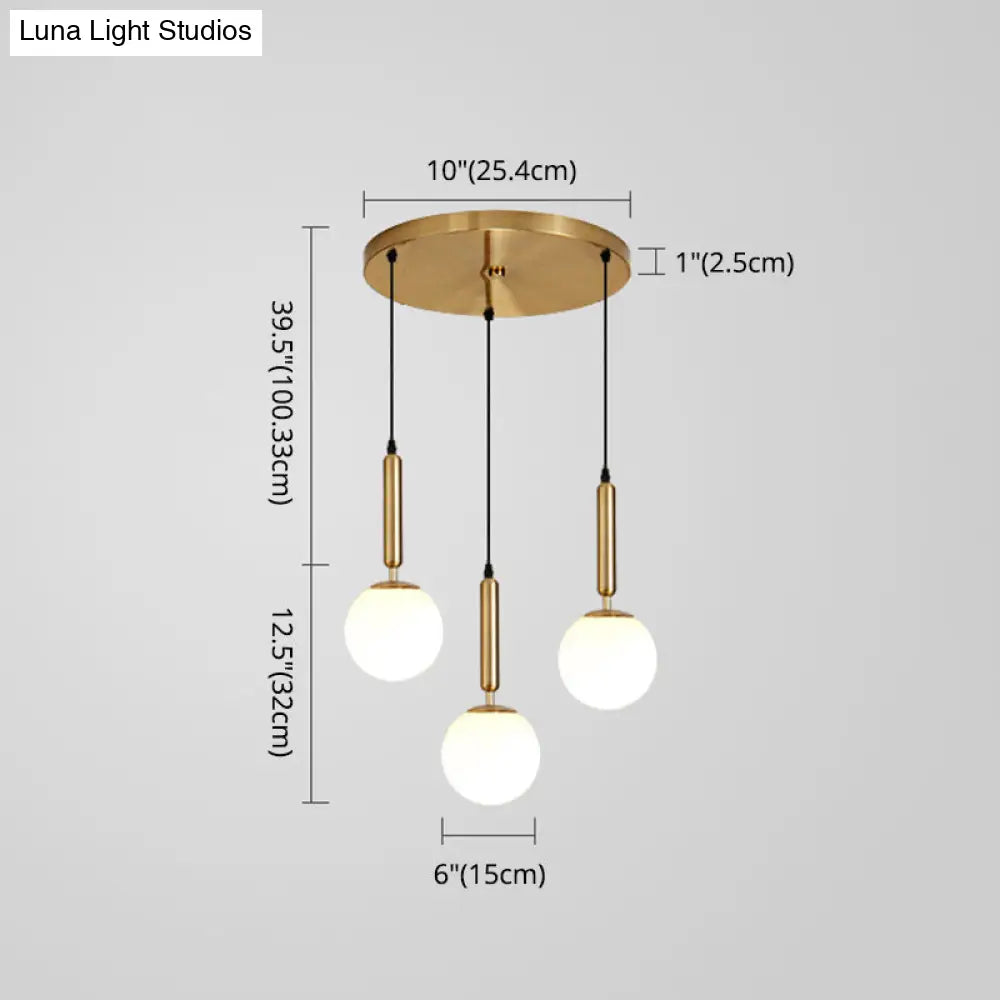 Minimalist Globe Pendant Light For Modern Living Rooms
