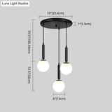 Minimalist Globe Pendant Light For Modern Living Rooms