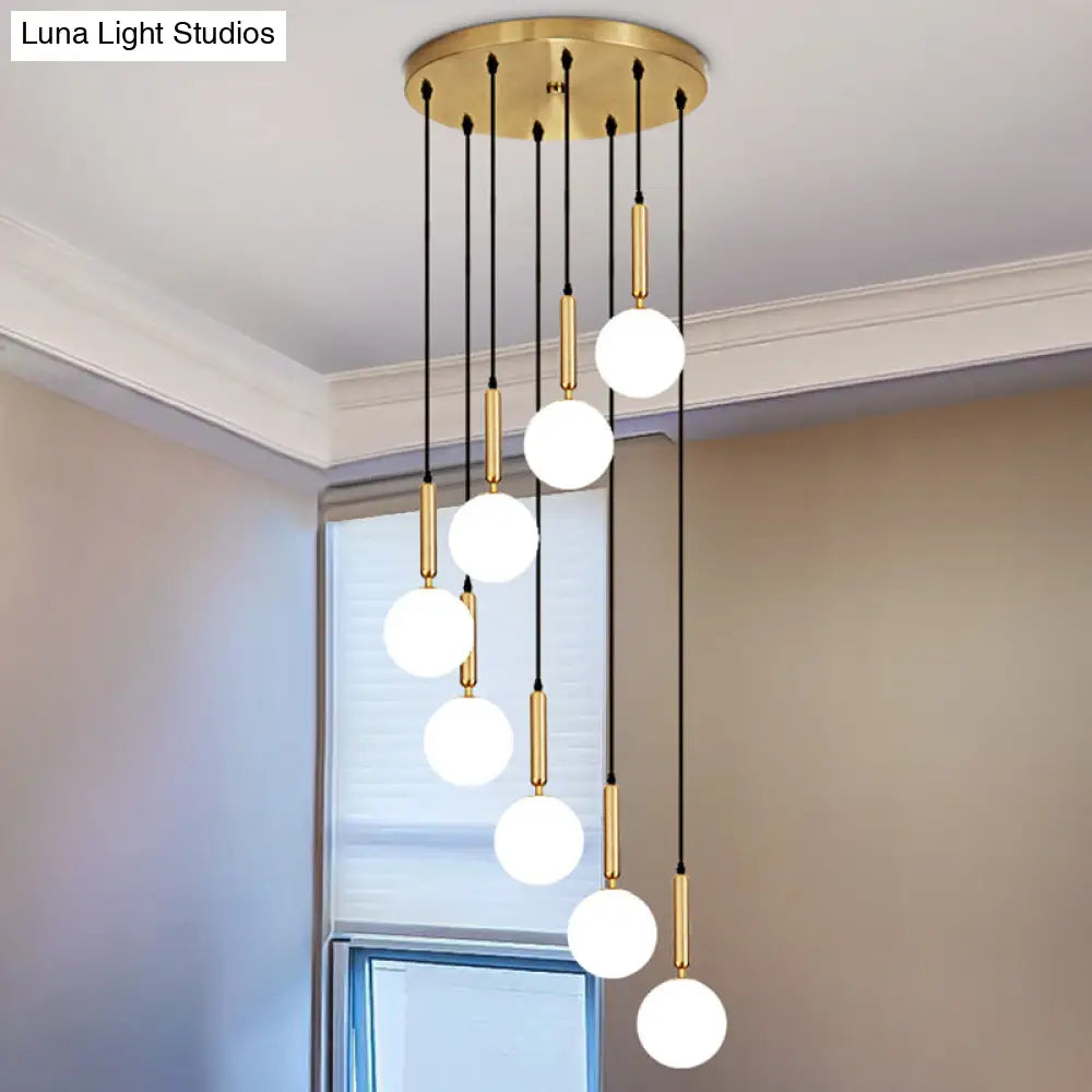 Minimalist Globe Pendant Light For Modern Living Rooms