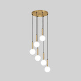Minimalist Globe Pendant Light For Modern Living Rooms 6 / Brass