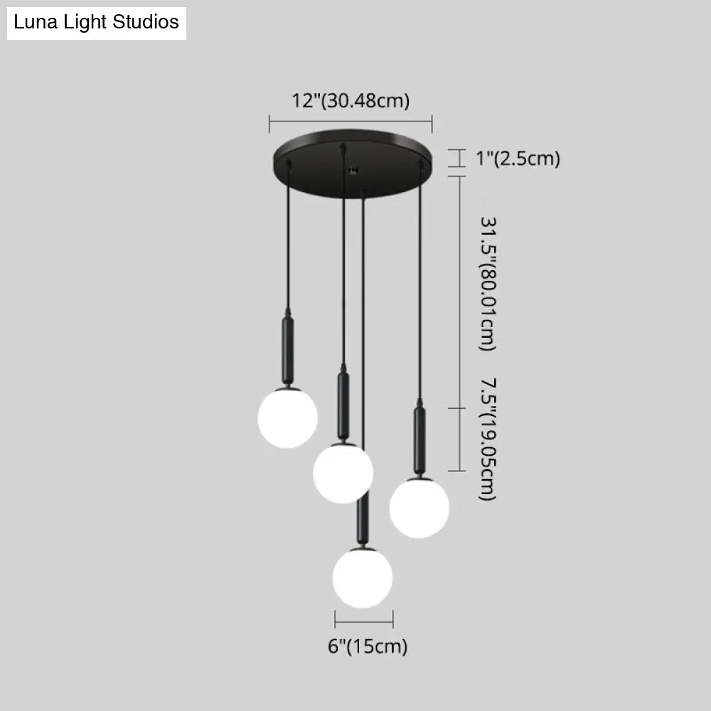 Minimalist Globe Pendant Light For Modern Living Rooms