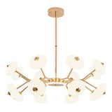 Minimalist Gold Bean Shaped Acrylic Led Chandelier For Bedroom Ceiling 16 /