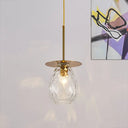 Minimalist Gold Teardrop Glass Suspension Lamp - Perfect For Restaurants
