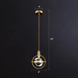 Minimalist Golden Crystal Ball Led Suspension Light For Bedroom - Beveled K9 Hanging Lamp Gold /