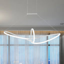 Minimalist Led Acrylic Twisted Ceiling Pendant - Warm/White/Natural Light White / Natural