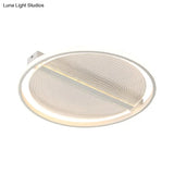Minimalist Led Ceiling Light For Bedroom - Ultra - Thin Acrylic Flush Mount In Warm/White