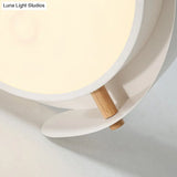 Minimalist Led Ceiling Mount Light - Round Metal Flush Fixture For Bedroom Lighting