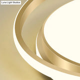 Minimalist Led Circle Flush Ceiling Light Acrylic Bedroom - Ready