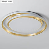 Minimalist Led Circle Flush Ceiling Light Acrylic Bedroom - Ready