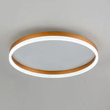 Minimalist Led Circular Flush Mount For Bedrooms With Acrylic Cover Gold / White Small