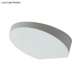 Minimalist Led Flush Wall Sconce In Aluminum With Black Grey Or White Finish - Ideal For Corridors