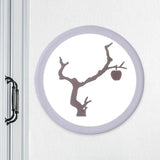 Minimalist Led Mural Wall Lamp In Acrylic White And Coffee Tones / B