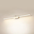 Minimalist Led Sconce For Powder Room Wall - Linear Metal Design White / Small Warm