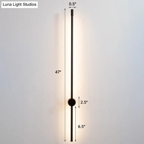 Minimalist Led Stair Sconce: Slim Aluminum Wall Light Fixture