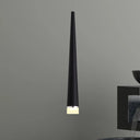 Minimalist Led Tapered Ceiling Light In White/Black With 3 Color Options Black / Warm