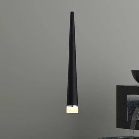 Minimalist Led Tapered Ceiling Light In White/Black With 3 Color Options Black / Warm
