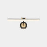 Minimalist Led Vanity Light For Bathroom Walls - Swing Arm Bath Bar With Acrylic Shade Black / 18