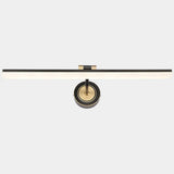 Minimalist Led Vanity Light For Bathroom Walls - Swing Arm Bath Bar With Acrylic Shade Black / 28.5