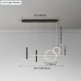 Minimalist Metal Dinner Suspension Lamp With Led Island Pendant And Spotlight