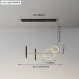 Minimalist Metal Dinner Suspension Lamp With Led Island Pendant And Spotlight