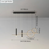 Minimalist Metal Dinner Suspension Lamp With Led Island Pendant And Spotlight