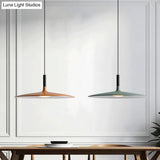 Minimalist Metal Led Pendant Lamp - Flying Saucer Style For Restaurants