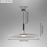 Minimalist Metal Led Pendant Lamp - Flying Saucer Style For Restaurants