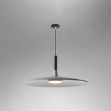 Minimalist Metal Led Pendant Lamp - Flying Saucer Style For Restaurants Grey / 14