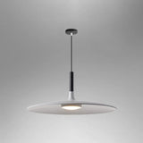 Minimalist Metal Led Pendant Lamp - Flying Saucer Style For Restaurants White / 18