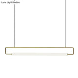 Minimalist Metal Led Pendant Light For Dining Room Island Ceiling