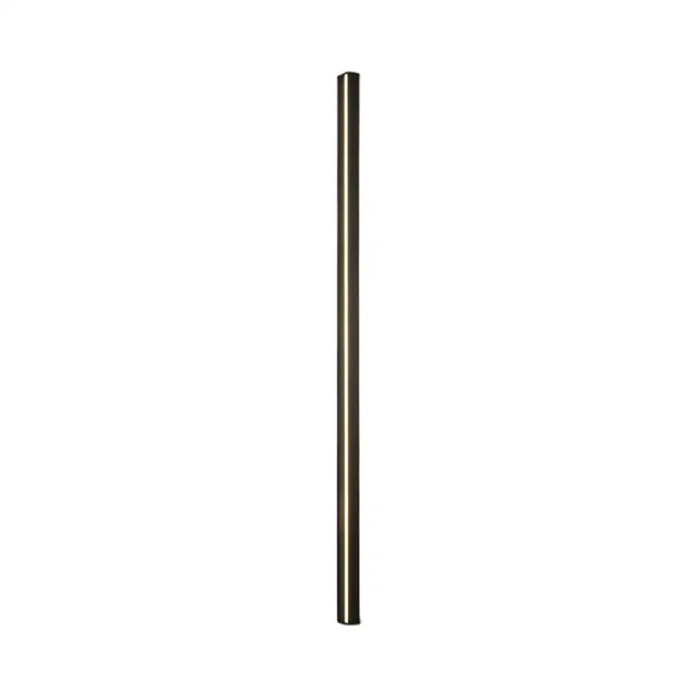 Minimalist Metal Led Wall Sconce Light For Bedroom - Rectangular Design In Black