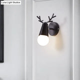 Minimalist Metal Wall Lamp With Pivot Joint - Antler Bedside Reading Sconce Fixture