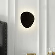 Minimalist Metallic Triangle Wall Sconce - 8.5/10.5 Wide Led Black Lamp For Corridor / 8.5