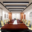 Minimalist Rectangular Led Hanging Light: 4’/8’/10’ Acrylic Ceiling Pendant In Black Or White / 4’