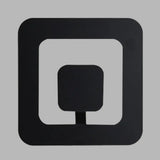 Minimalist Square Led Bedroom Wall Sconce - 7/9 Wide Iron Fixture With Black Finish