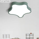 Minimalist Star-Shaped Led Flushmount Ceiling Light For Bedrooms
