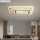 Minimalist Ultrathin Rectangular Led Flush Mount Ceiling Light In White Acrylic