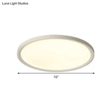Minimalist White Disc Flush Light - Super Thin Acrylic Led Ceiling Lamp 16’/19.5’/23.5’ Dia