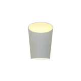 Minimalist White Metal Wall Lamp With Integrated Led For Bedroom - Warm/White Lighting