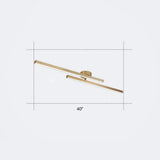 Minimalistic Acrylic Led Ceiling Mount Lamp For Living Room: Radial Flush Light Fixture 2 / Gold