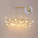 Minimalistic Acrylic Twig Ceiling Pendant Light - Island Lighting Ideas For Dining Room 36 / Gold