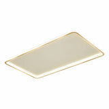 Minimalistic Gold Led Ceiling Light For Bedroom - Ultrathin Aluminum Flush Mount Fixture