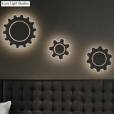 Minimalistic Led Wall Sconce: Acrylic Black/White Finish Warm/White Light