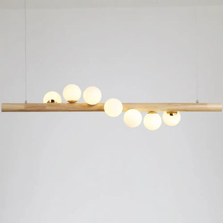Minimalistic Milk Glass Suspension Light: Elegant Jewelry Pendant For Dining Room 7 / Wood