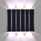 Modern 1/2/3-Light Black Porch Wall Sconce With Wavy Metal Shade And Warm/White Lighting 3 / Warm